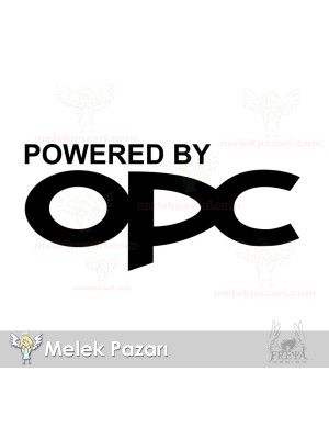 Powered By OPC, Opel Corsa Oto Sticker Powered By OPC, Opel Corsa Oto Sticker