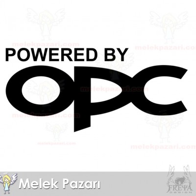 Powered By OPC, Opel Corsa Oto Sticker