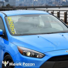 Petek Oto Ön Cam Sticker 