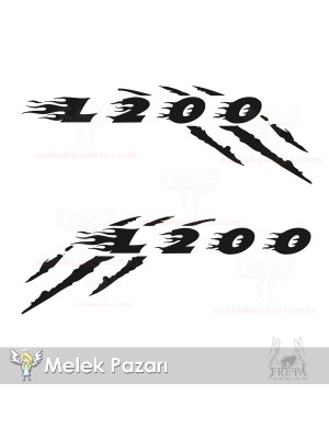 Mitsubishi L200 Offroad Pençe izi Oto Sticker