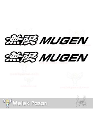 2 Adet Mugen Logo Oto Sticker 2 Adet Mugen Logo Oto Sticker