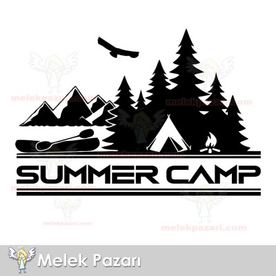 Yazı Tercihli, Yaz Kapı Sticker, Kamp Karavan Sticker