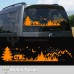 Kamp Orman Manzarası Karavan Stickerı, Kamp Stickerı