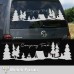 Kamp Zamanı, Camping Time Orman Manzara Karavan Sticker, Kamp Sticker