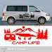 Yazı Tercihli, Camp Life Orman Kamp Araba Karavan Sticker