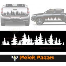Orman Manzara Off Road Oto Sticker, Araba Stickerı 
