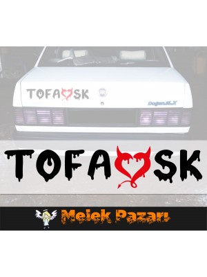 2 Adet Tofaşk Şeytan Araba Sticker, Oto Sticker 2 Adet Tofaşk Şeytan Araba Sticker, Oto Sticker