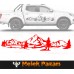 Dağ Manzara Off Road Kamp Araba Sticker