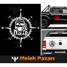 Dakar Pusula Off Road Araba Sticker 