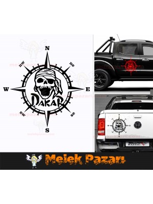 Dakar Pusula Off Road Araba Sticker