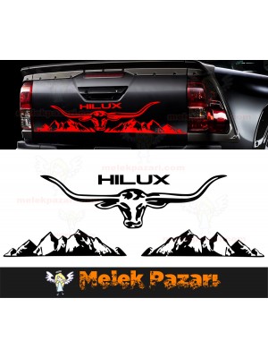 Toyota Hilux Boğa Bagaj Kapağı Araba Sticker Toyota Hilux Boğa Bagaj Kapağı Araba Sticker