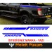 Kişiye Özel Pick Up Off Road Bagaj Yan Şerit Oto Sticker