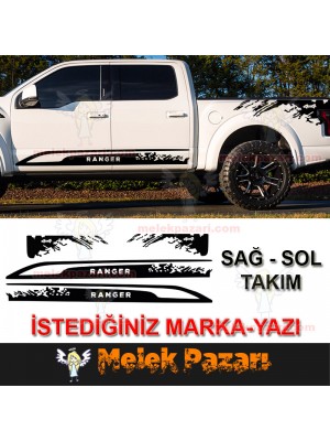 Kişiye Özel Pick Up Off Road 4x4 Oto Sticker Kişiye Özel Pick Up Off Road 4x4 Oto Sticker
