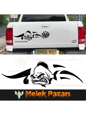 Sinirli Balık Oto Sticker