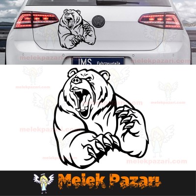 Kızgın Ayı Oto Sticker