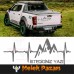 Nabız Atışı Dağ Oto Sticker, Oto Çıkartma