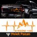 Nabız Atışı Dağ Oto Sticker, Oto Çıkartma