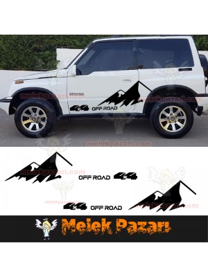 Suzuki Vitara 4x4 Off Road Araba Sticker Suzuki Vitara 4x4 Off Road Araba Sticker