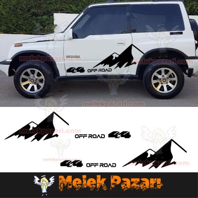 Suzuki Vitara 4x4 Off Road Araba Sticker