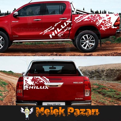 Toyota Hilux Revo ve Vigo uyumlu Gövde Off Road Araba Sticker