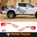 Toyota Hilux Revo ve Vigo uyumlu Gövde Off Road Araba Sticker