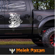 4x4 Off Road lastik izi Araba Sticker 