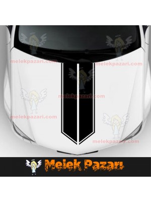 Oto Kaput Şerit Sticker Oto Kaput Şerit Sticker