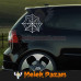 Örümcek Ağı Oto Sticker