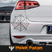 Örümcek Ağı Oto Sticker