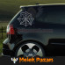 Örümcek Ağı Oto Sticker