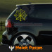 Örümcek Ağı Oto Sticker