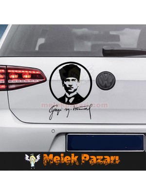 Gazi Mustafa Kemal Atatürk Oto Sticker