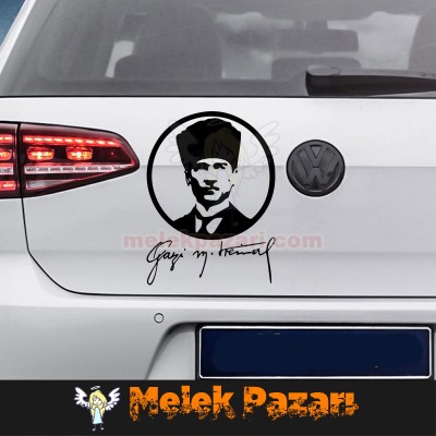 Gazi Mustafa Kemal Atatürk Oto Sticker
