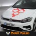 Petek Ön Kaput Araba Sticker