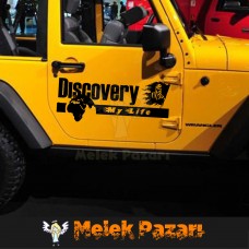 Discovery Dakar  Araba sticker. Sağ Sol Set 