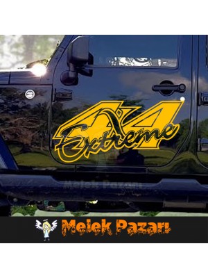 Extreme 4x4 Off Road Araba sticker Extreme 4x4 Off Road Araba sticker