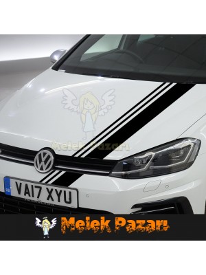 Oto Kaput Yarış Şeridi. Araba Şerit Sticker Oto Kaput Yarış Şeridi. Araba Şerit Sticker