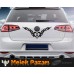 Tribal Kalp Araba Sticker İstediğiniz Marka yada Harf