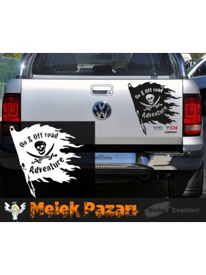 On & Off Road Adventure, Korsan Bayrağı Off Road Araba Sticker