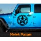 2 Adet it's a jeep nation Askeri Yıldız, Off road Sticker