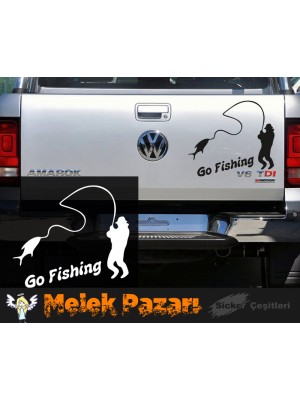 Go Fishing Balık Avcılığı Araba Sticker