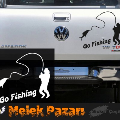 Go Fishing Balık Avcılığı Araba Sticker