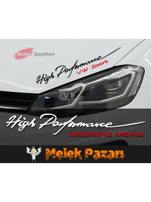 High Performance Araba Sticker
