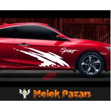 Sport Araba Yan Sticker 