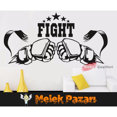Fight, Dövüş Spor Salonu Duvar Sticker