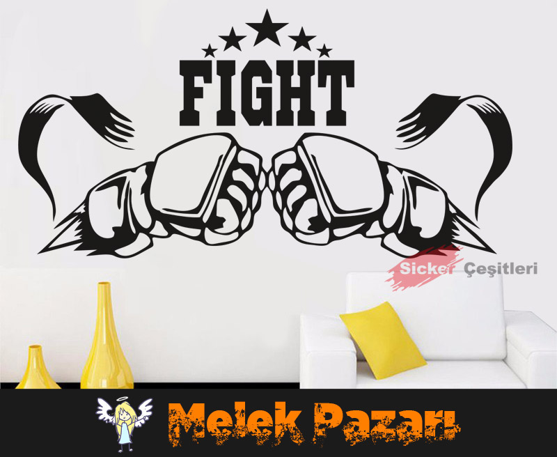 Fight, Dövüş Spor Salonu Duvar Sticker