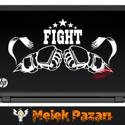 Fight Dövüş Spor Salonu Laptop Sticker