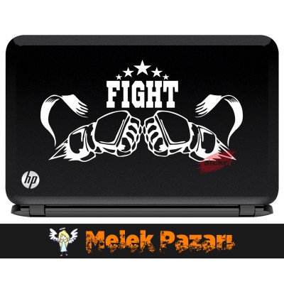 Fight Dövüş Spor Salonu Laptop Sticker