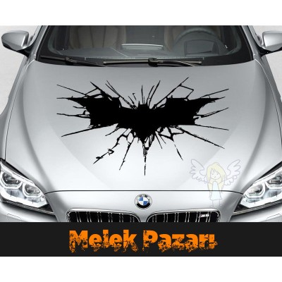 Batman Kara Şövalye Yarasa Araba Sticker