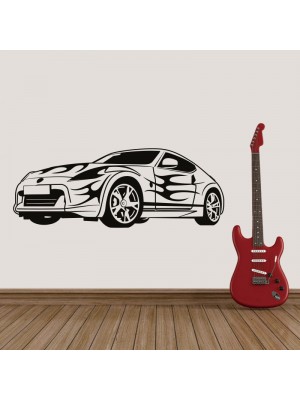 Porsche Araba Duvar Sticker